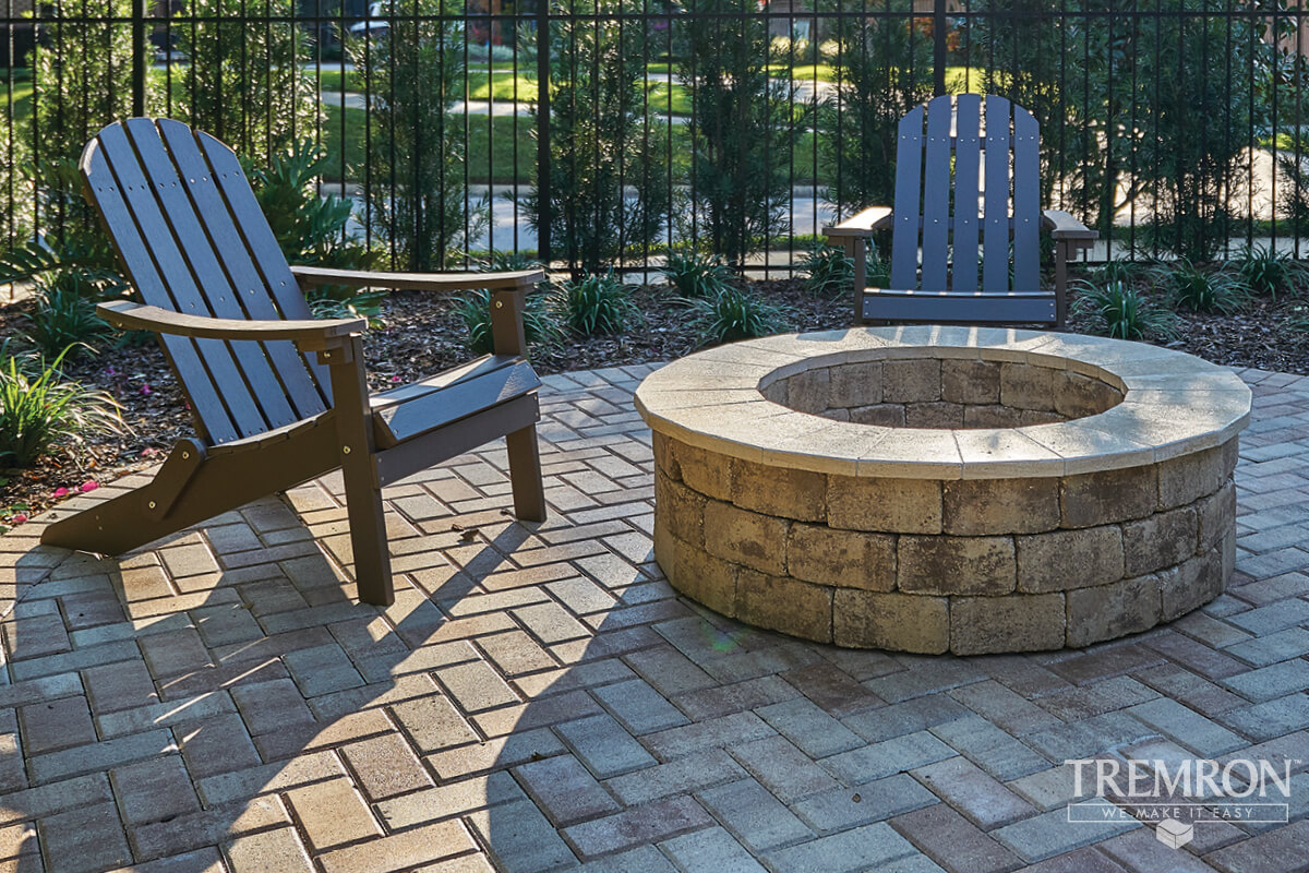 Fire Pits Tremron Jacksonville Pavers, Gas Fire Pit Sand